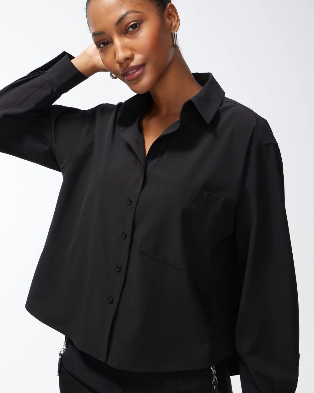Zenergy® Neema Cropped Shirt | Chico's Zenergy® Neema Cropped Shirt | Chico's